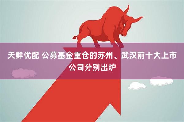 天鲜优配 公募基金重仓的苏州、武汉前十大上市公司分别出炉